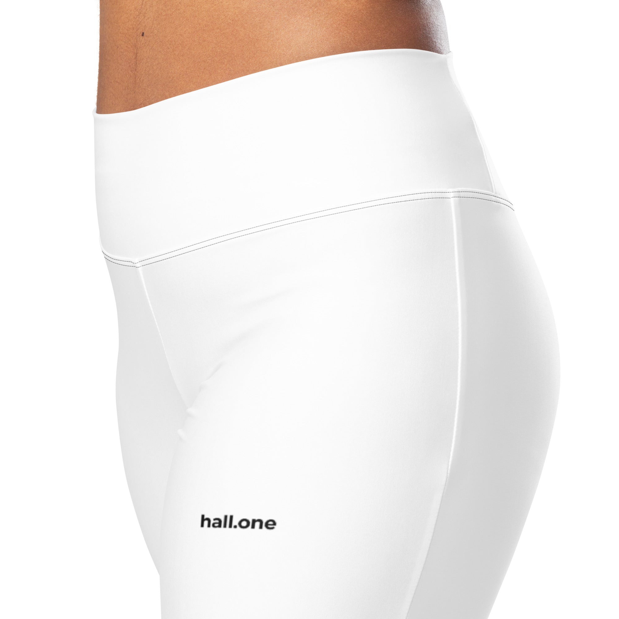 Leggings mit Schlag: Trainingshose mit Logo - Hall.one