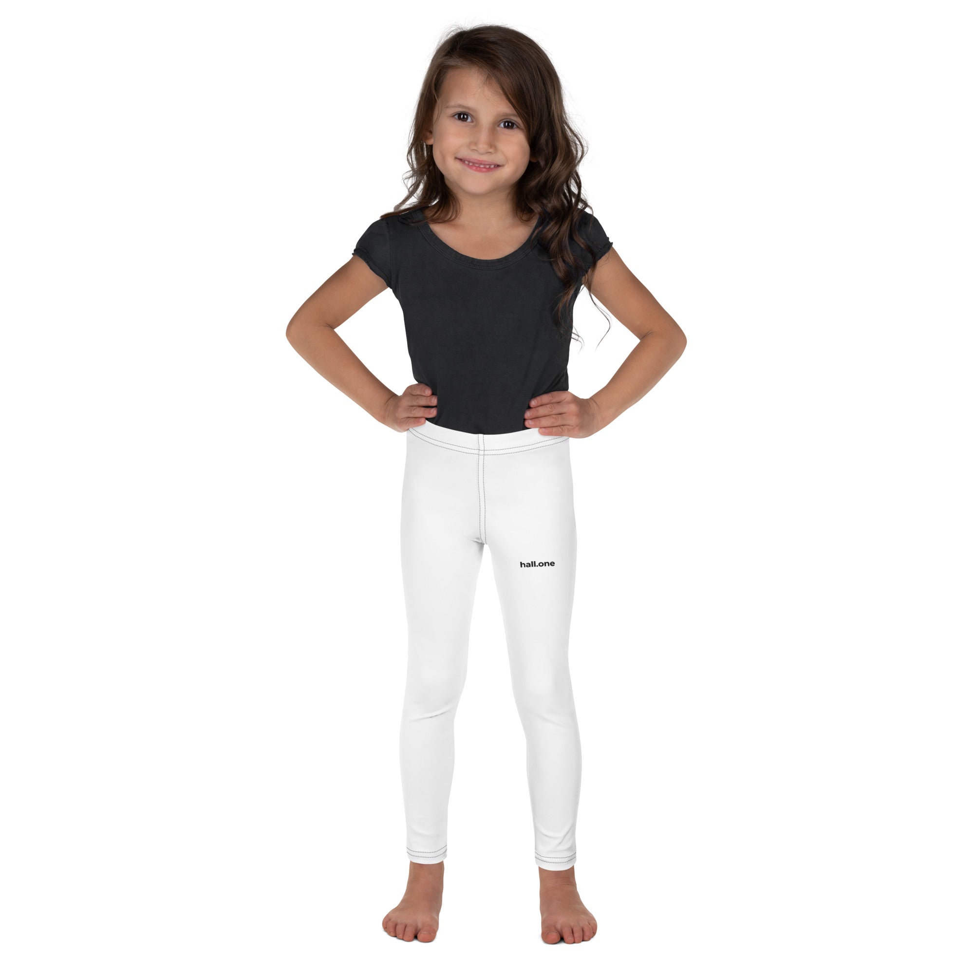 Leggings für Kinder: Trainingsleggings Kinder mit Logo - Hall.one