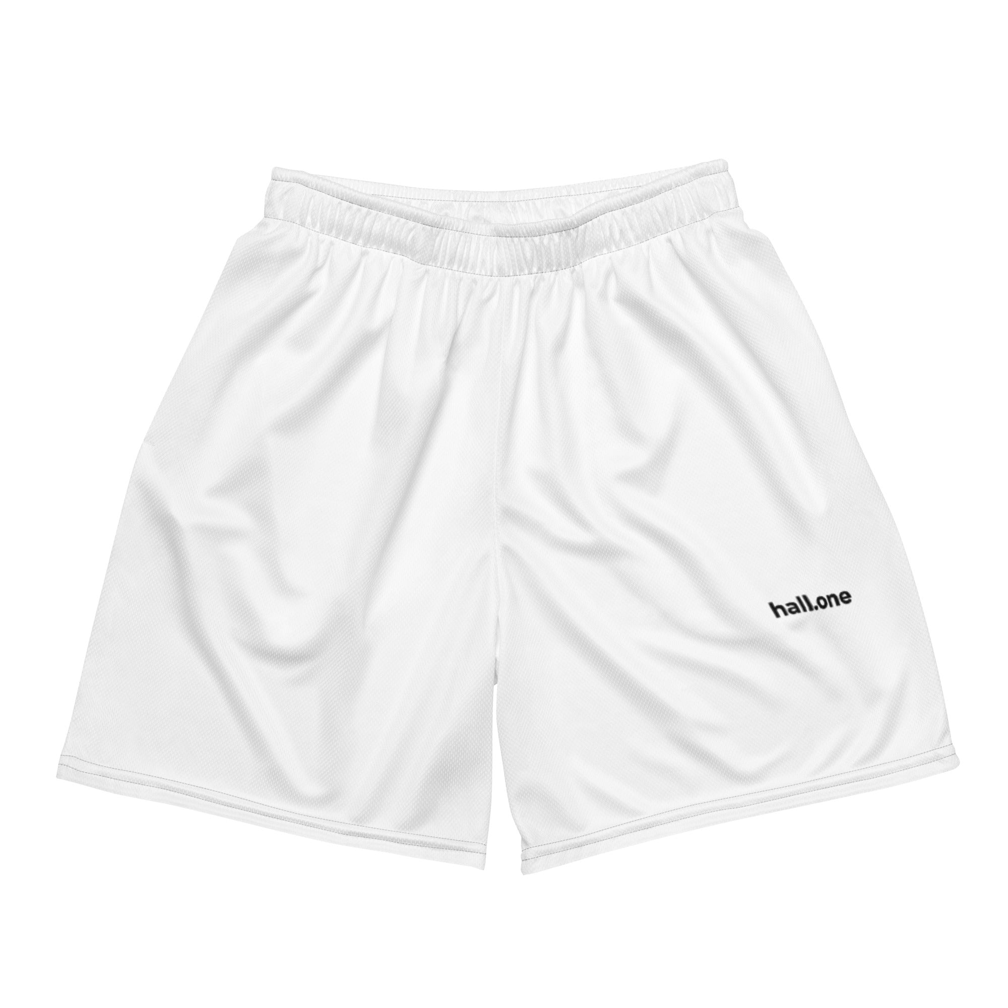 Unisex Mesh-Shorts: Mesh-Shorts mit Logo - Hall.one