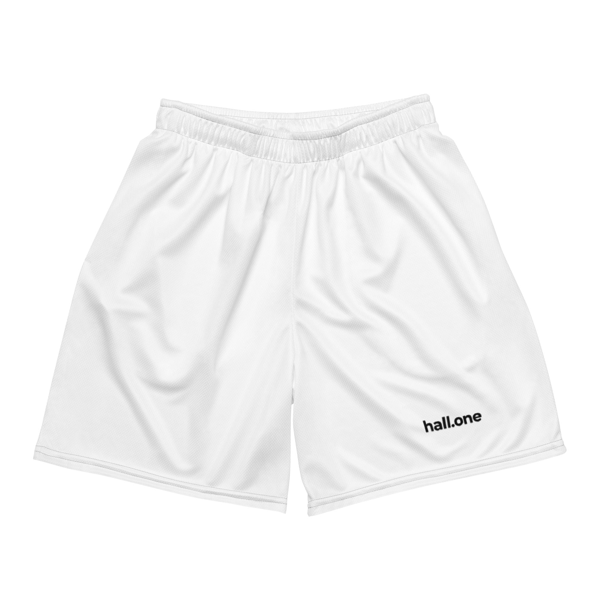 Mesh-Shorts: Leichte Shorts mit Logo - Hall.one