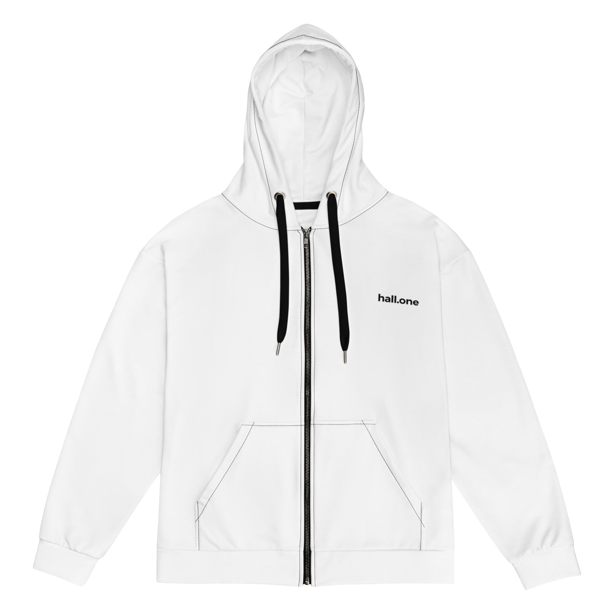 Unisex Zip-Hoodie: Bedruckbarer Zip-Hoodie - Hall.one