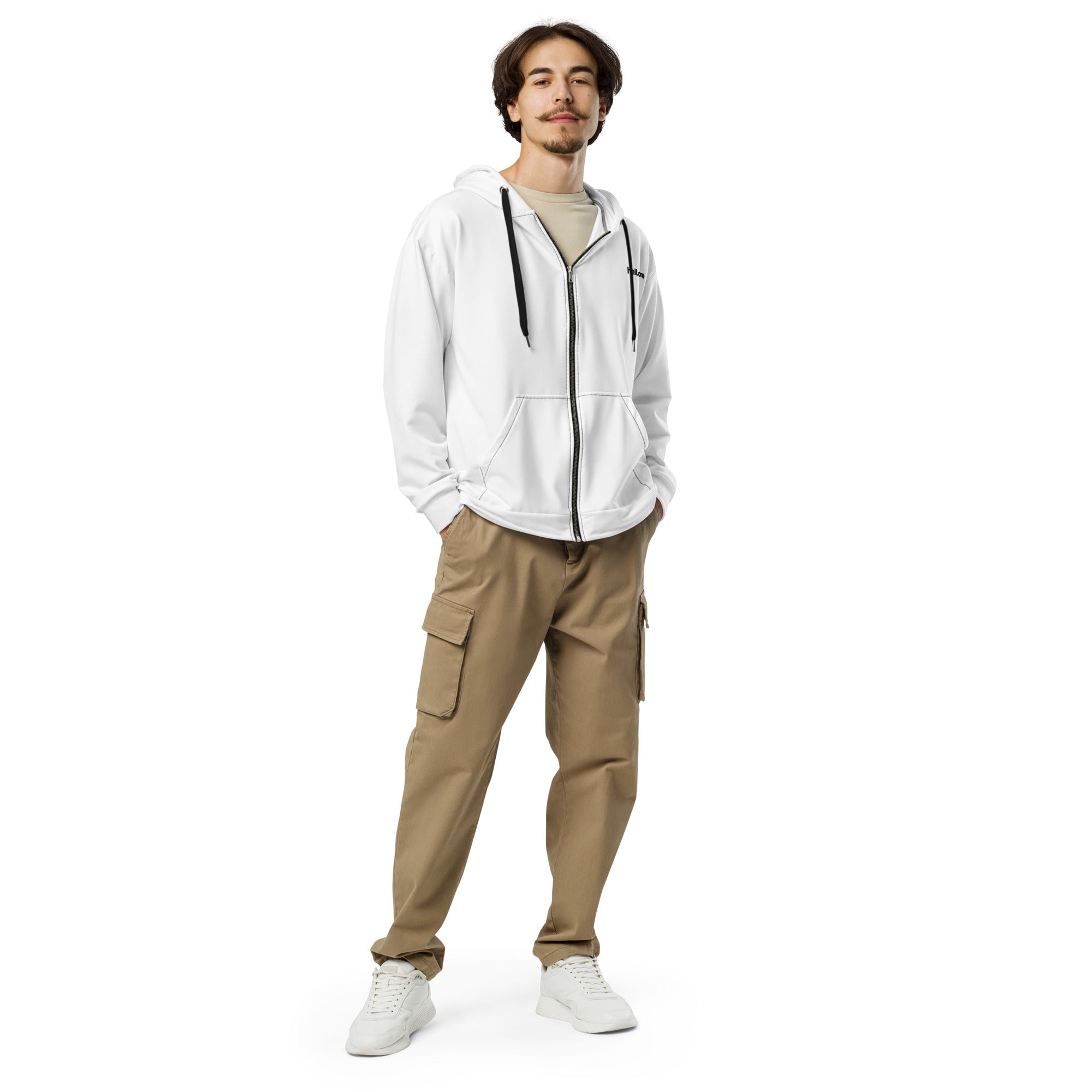 Unisex Zip-Hoodie: Bedruckbarer Zip-Hoodie - Hall.one