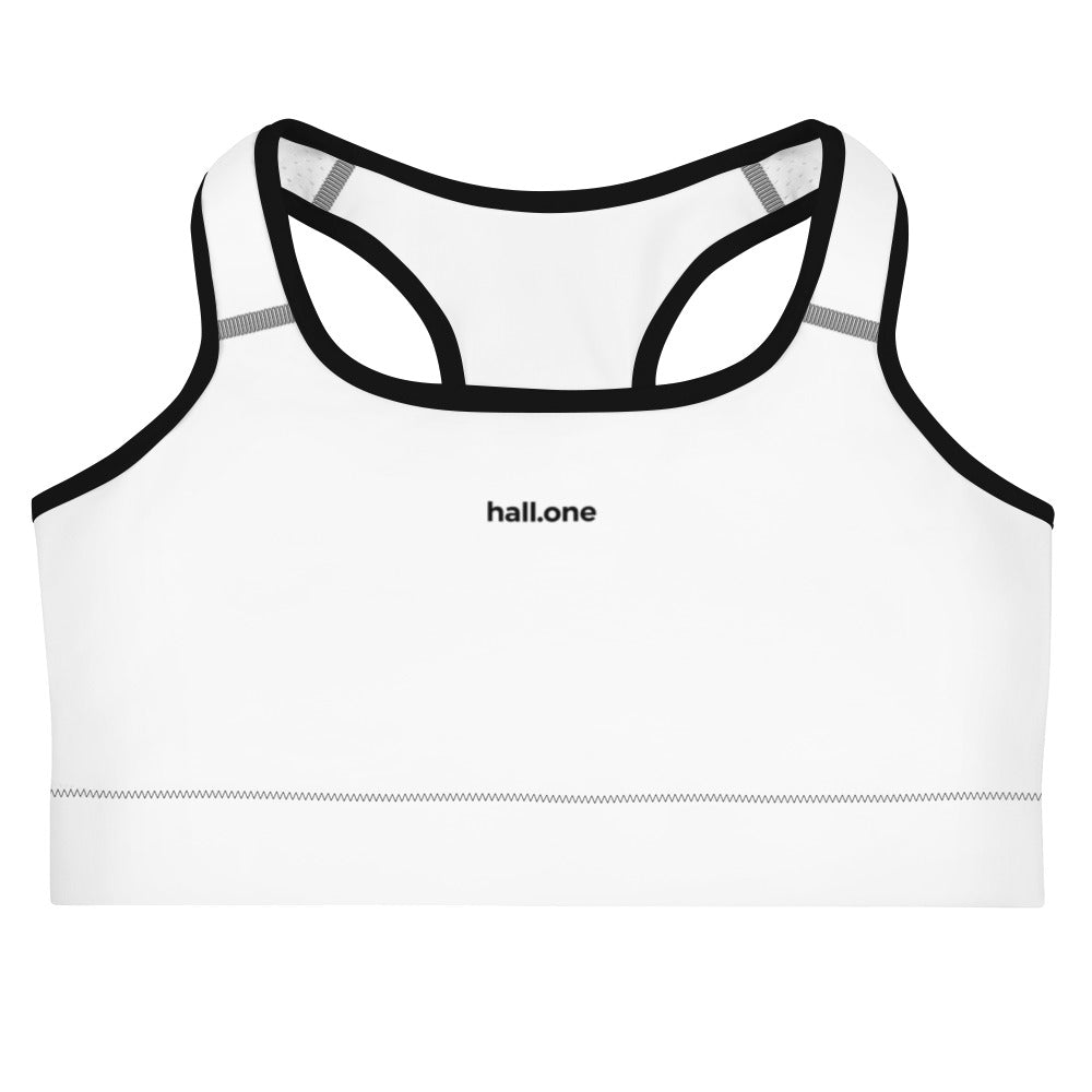 Sports bra: Sport BH mit Logo - Hall.one