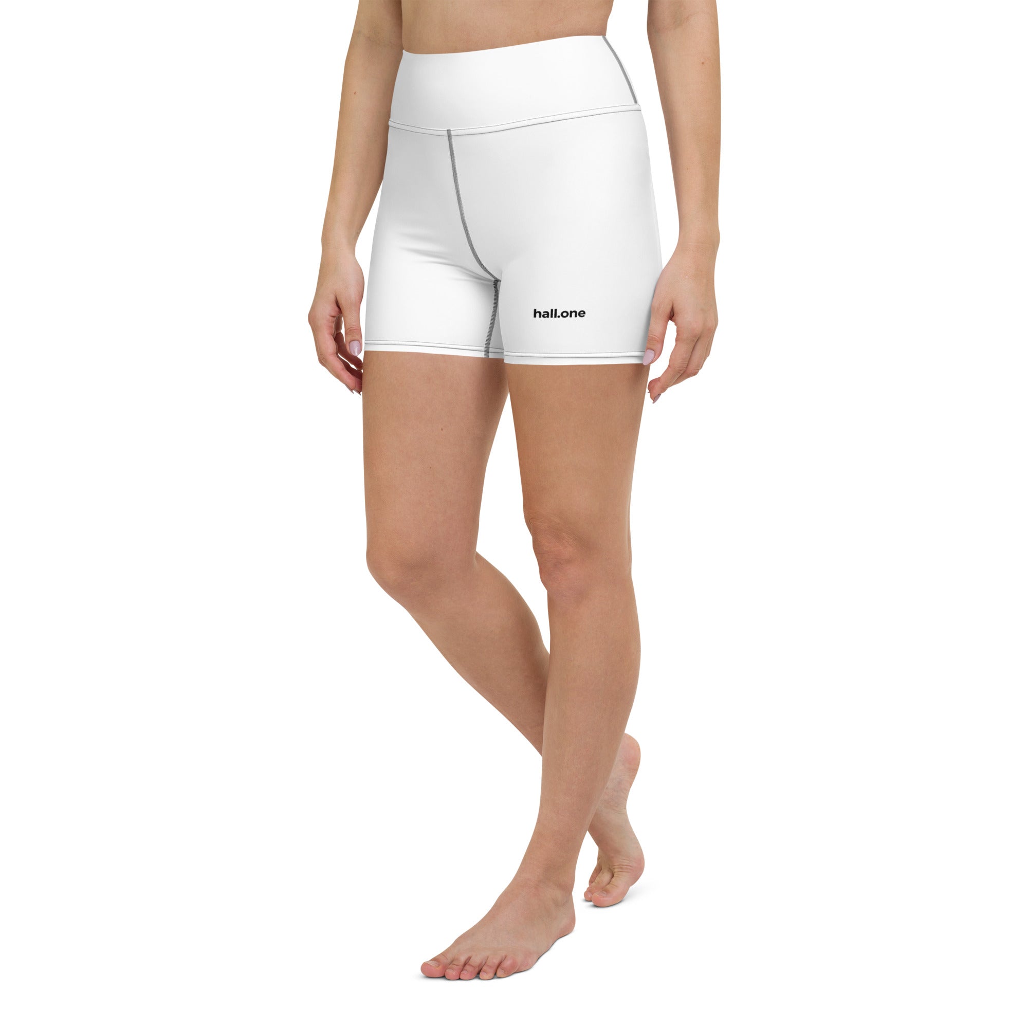 Yoga-Shorts: Yoga-Shorts mit Logo - Hall.one