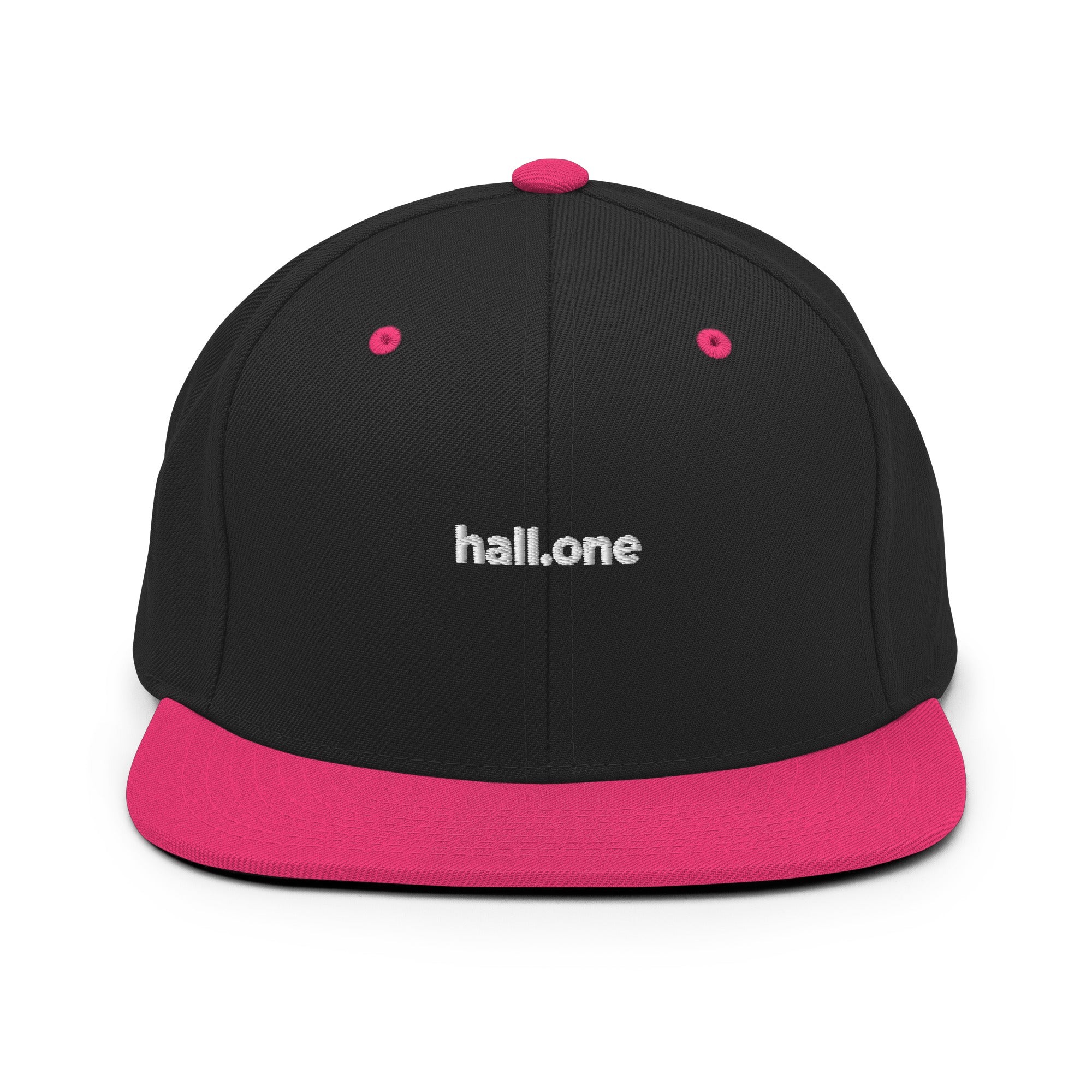 Snapback-Cap: Schildkappe mit Logo - Hall.one