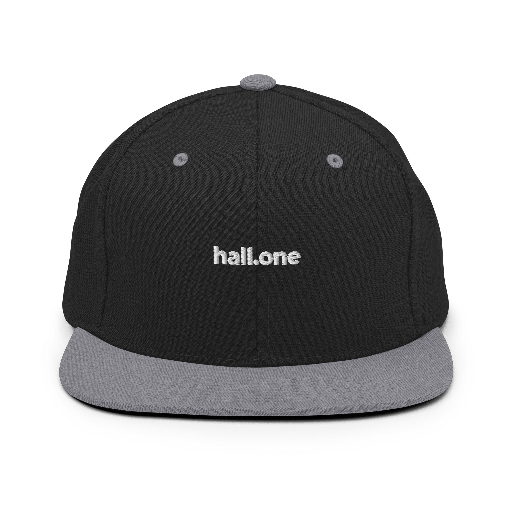 Snapback-Cap: Schildkappe mit Logo - Hall.one