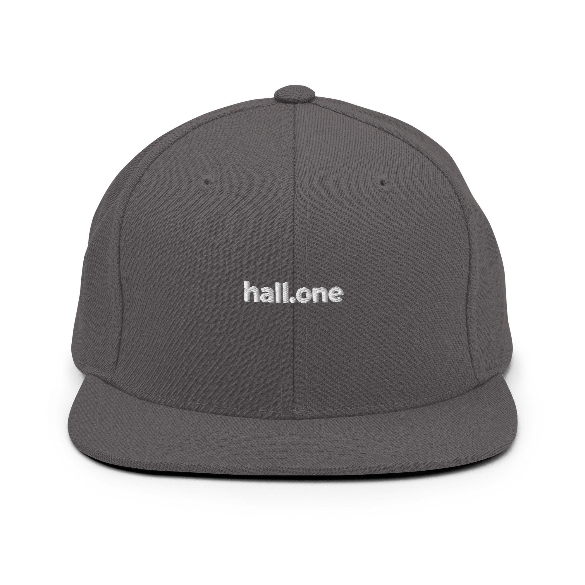 Snapback-Cap: Schildkappe mit Logo - Hall.one