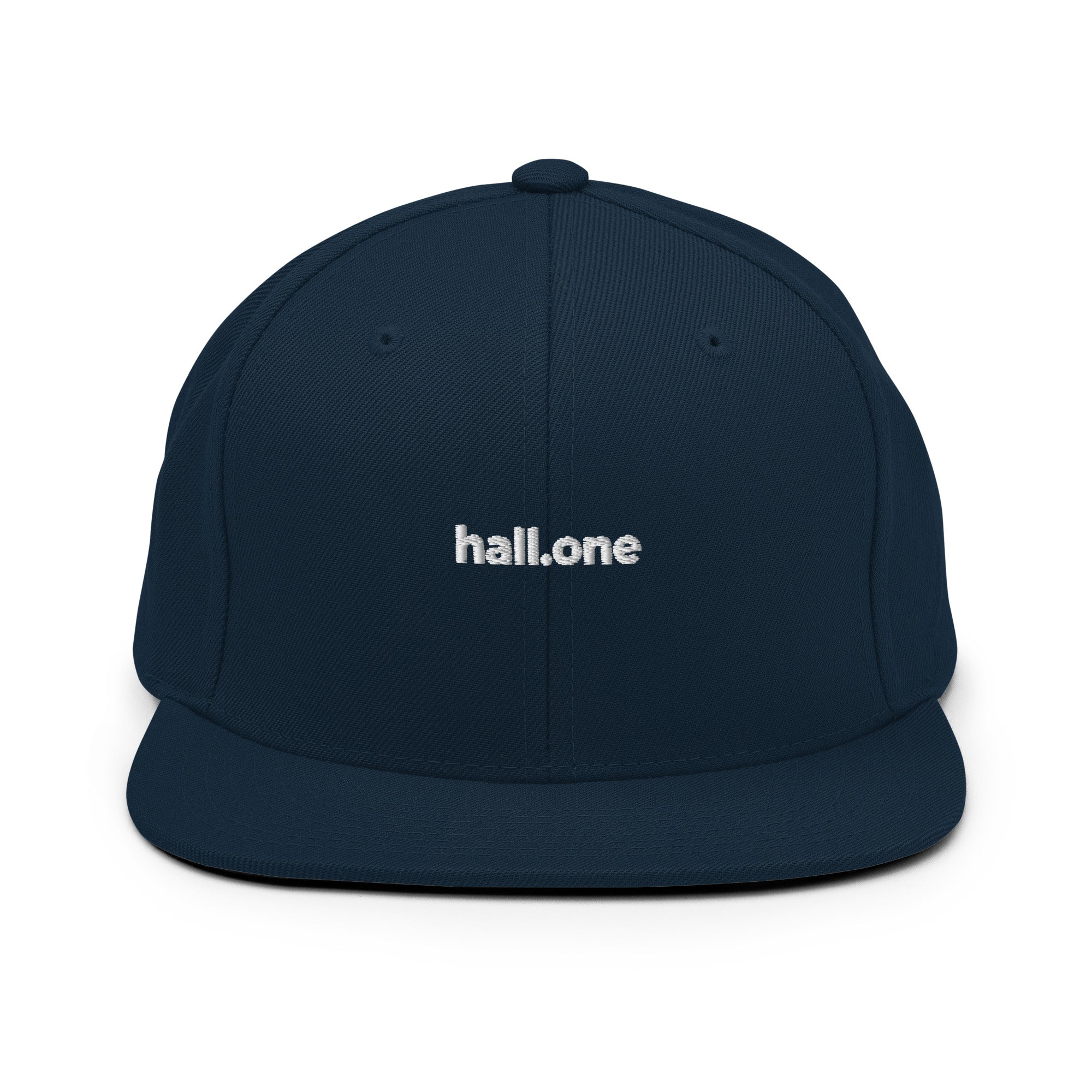 Snapback-Cap: Schildkappe mit Logo - Hall.one