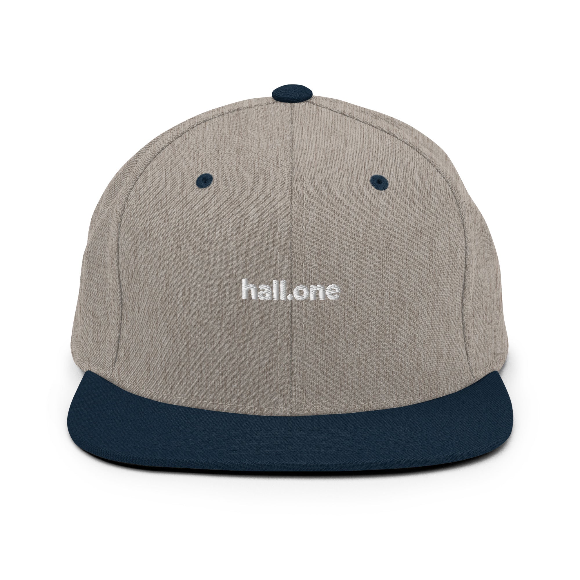Snapback-Cap: Schildkappe mit Logo - Hall.one