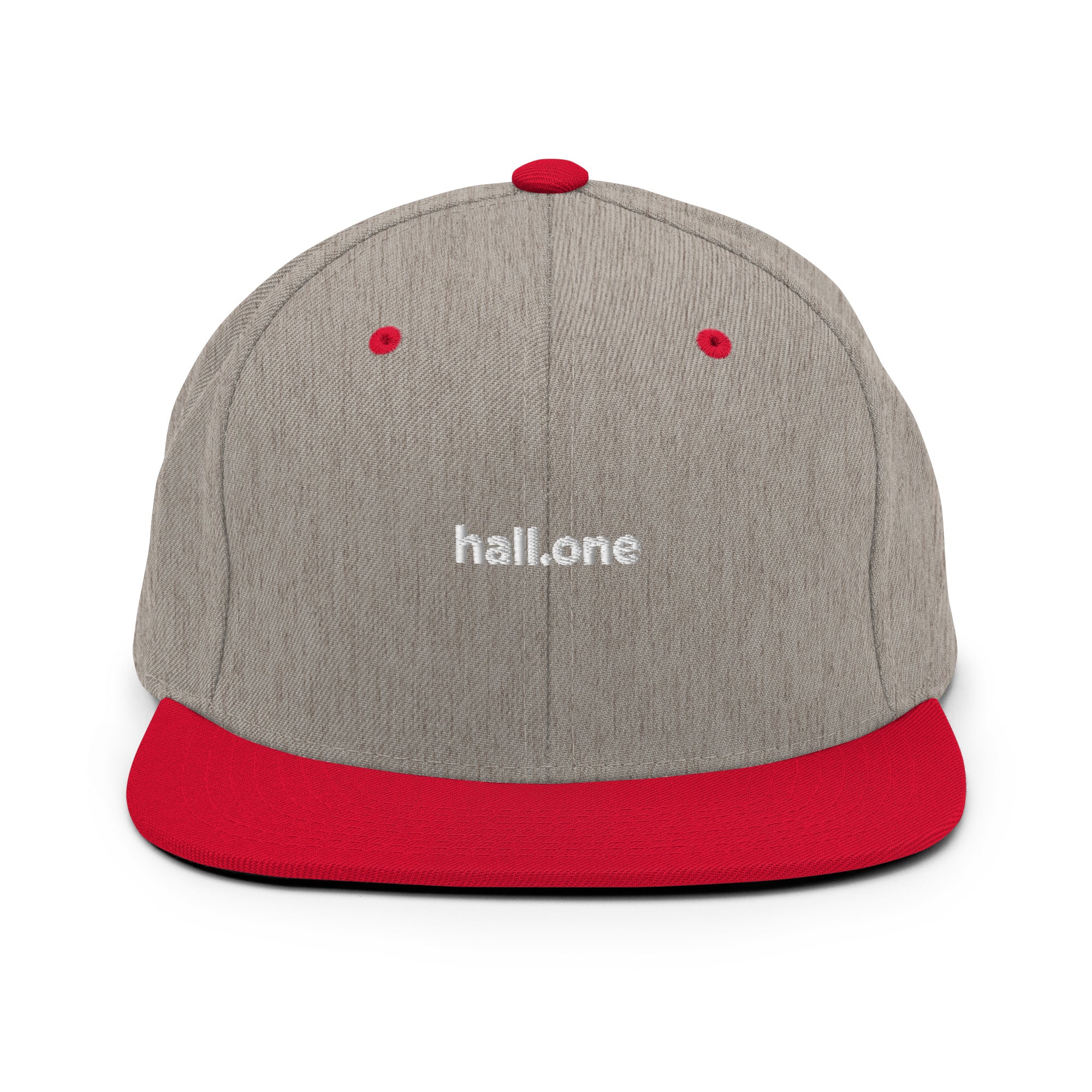 Snapback-Cap: Schildkappe mit Logo - Hall.one