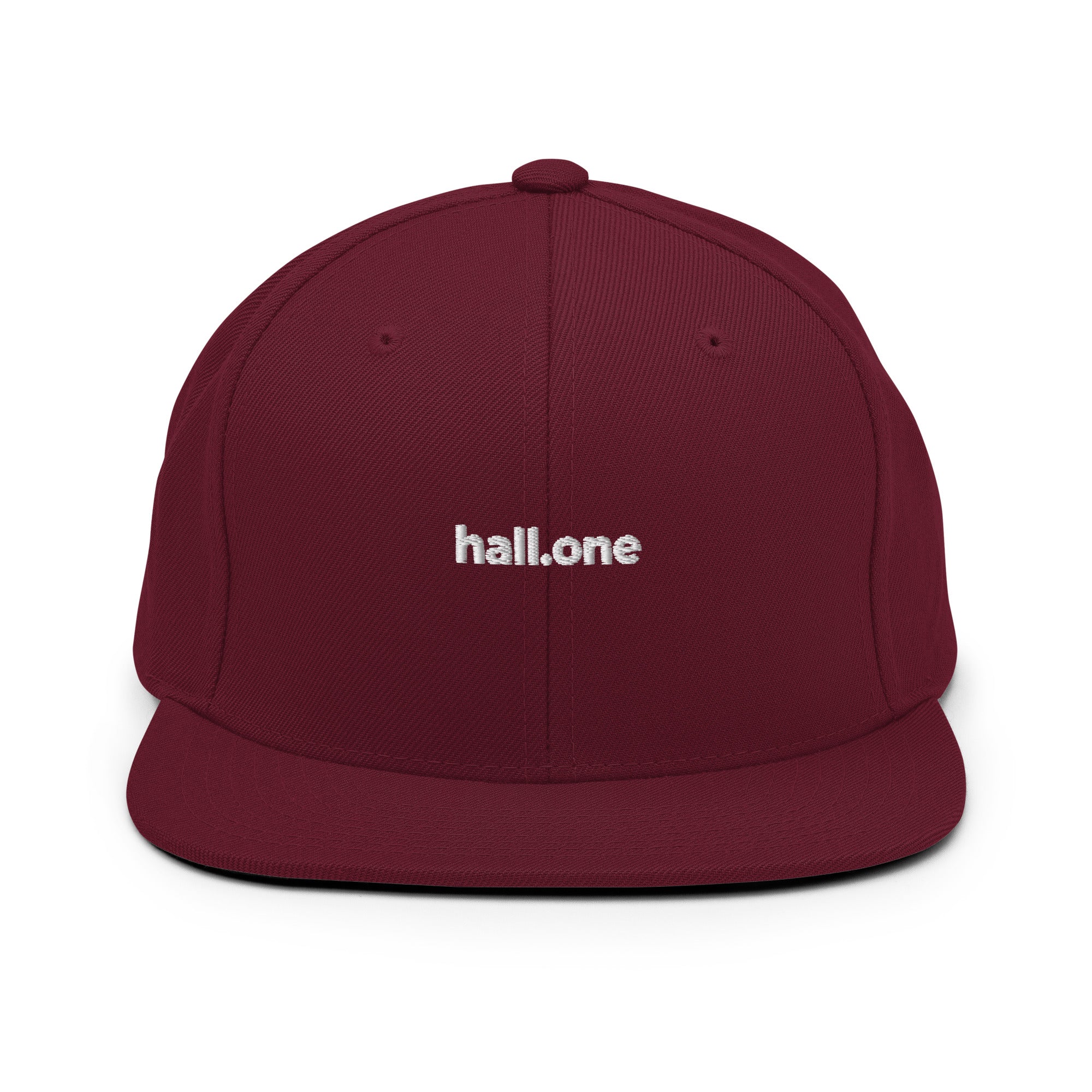 Snapback-Cap: Schildkappe mit Logo - Hall.one