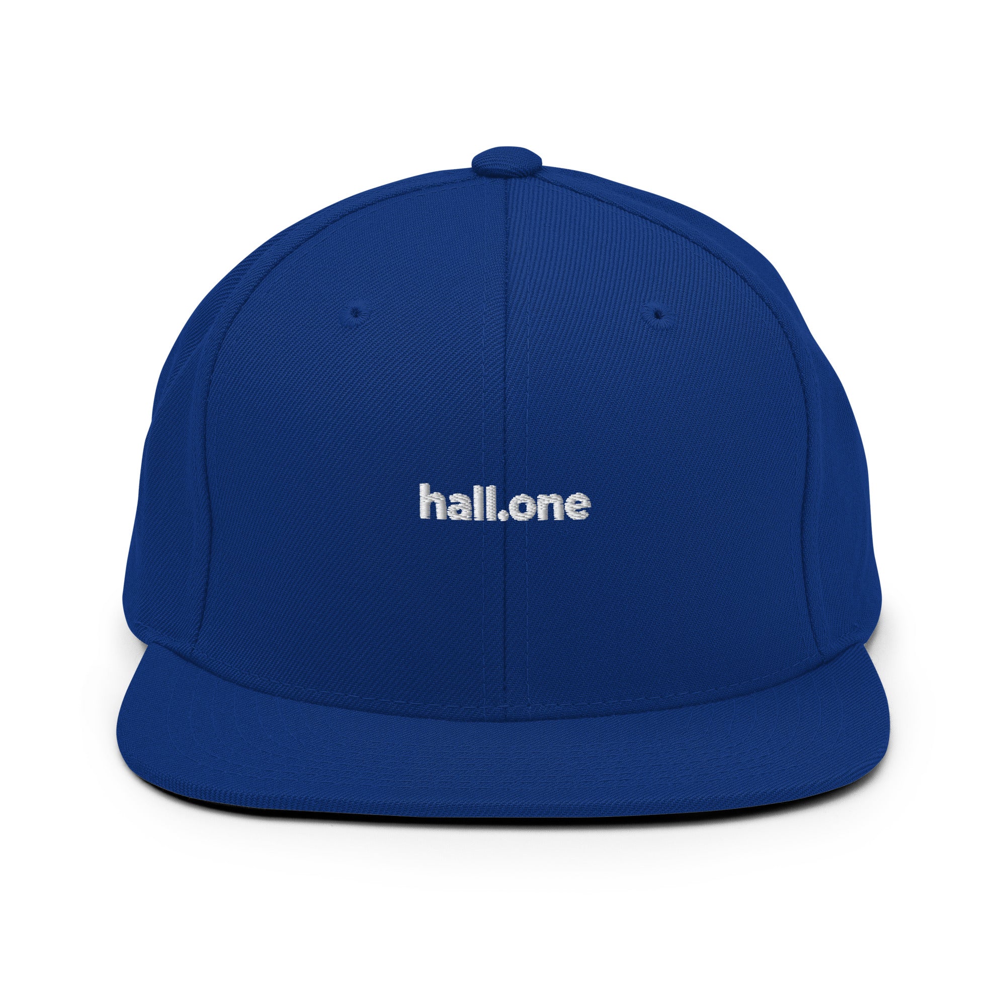 Snapback-Cap: Schildkappe mit Logo - Hall.one