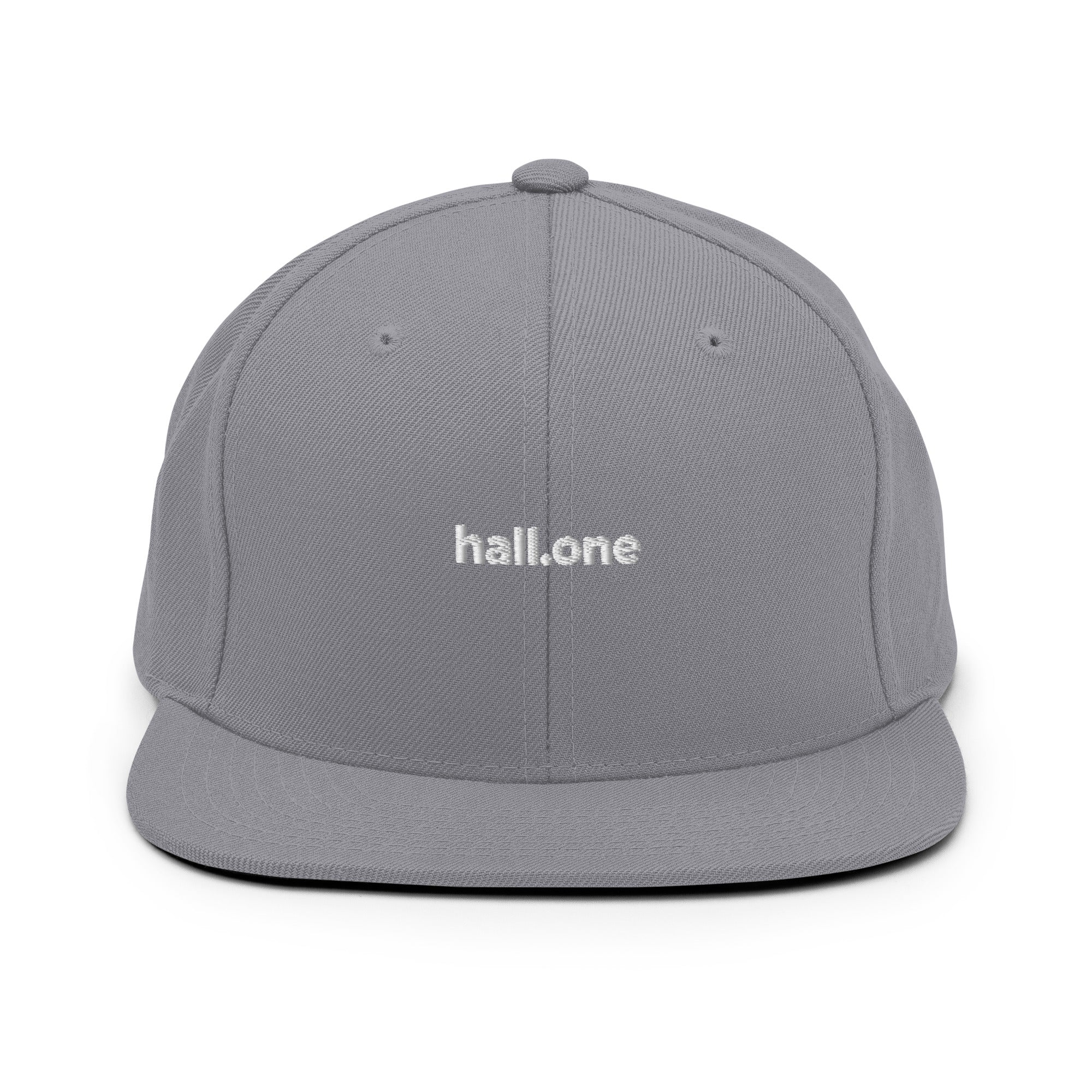 Snapback-Cap: Schildkappe mit Logo - Hall.one