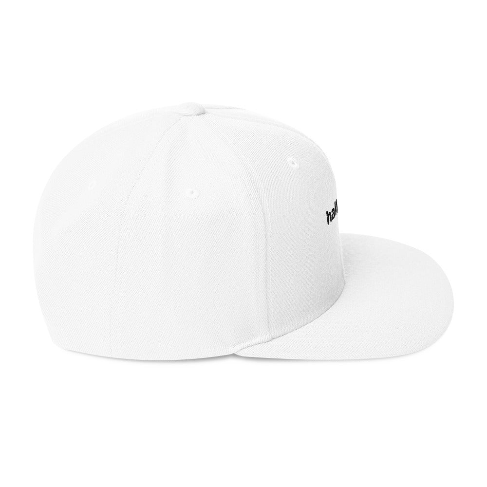 Snapback-Cap: Schildkappe mit Logo - Hall.one