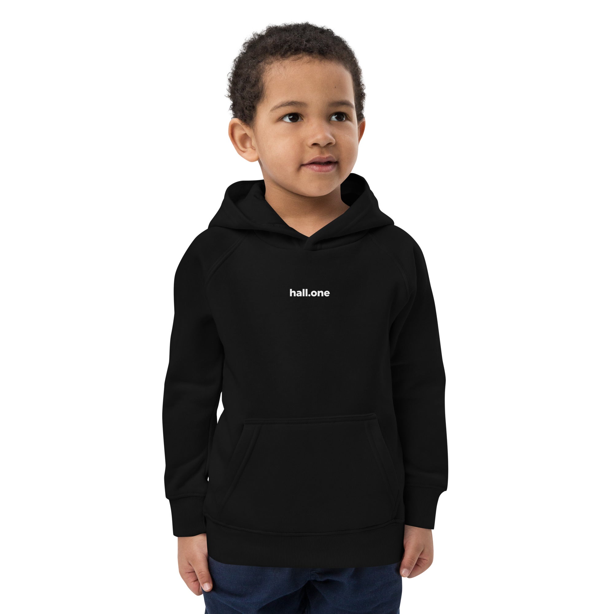 Öko-Kapuzenpullover für Kinder: Kinder Hoodie bedruckbar - Hall.one