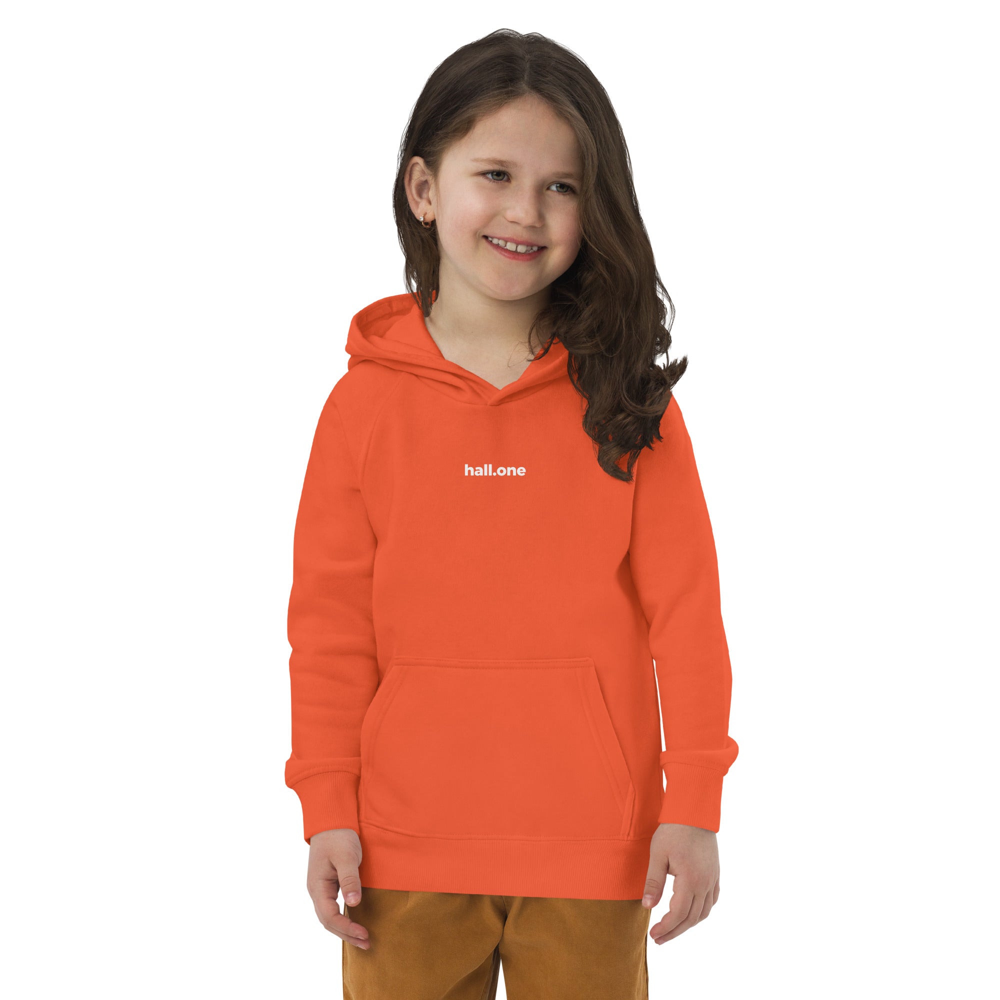 Öko-Kapuzenpullover für Kinder: Kinder Hoodie bedruckbar - Hall.one
