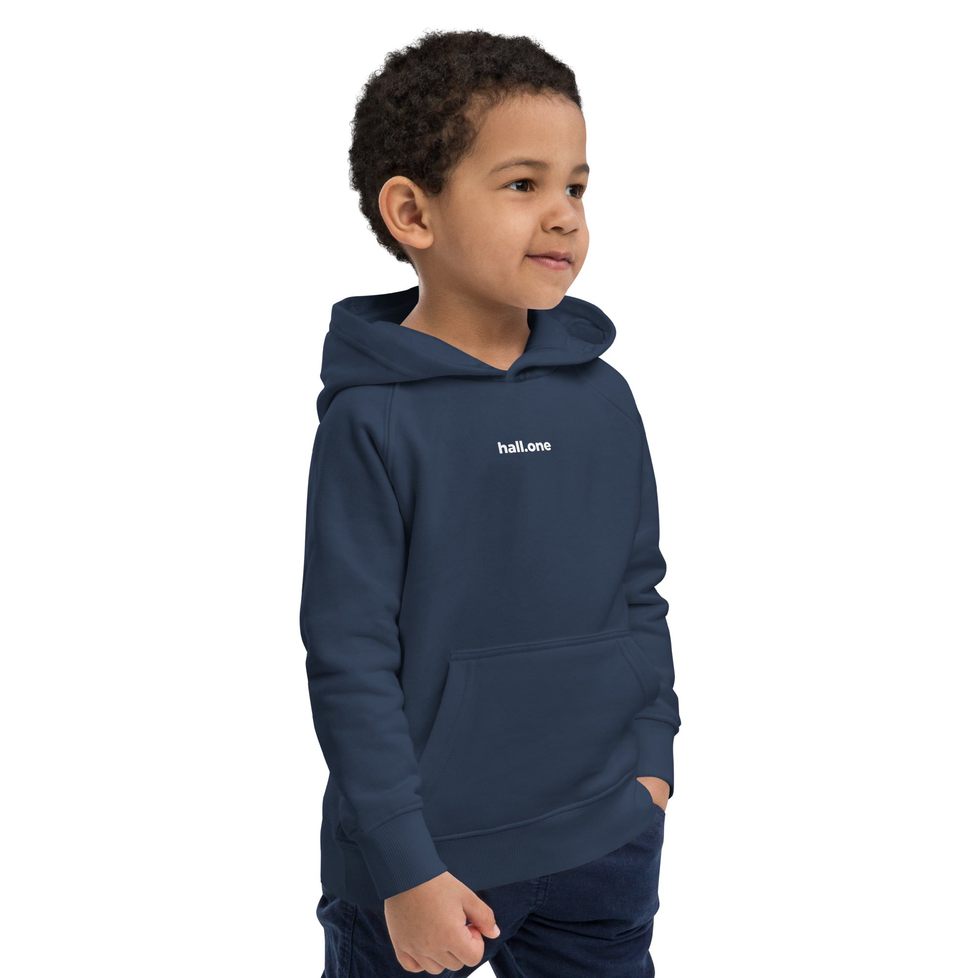Öko-Kapuzenpullover für Kinder: Kinder Hoodie bedruckbar - Hall.one