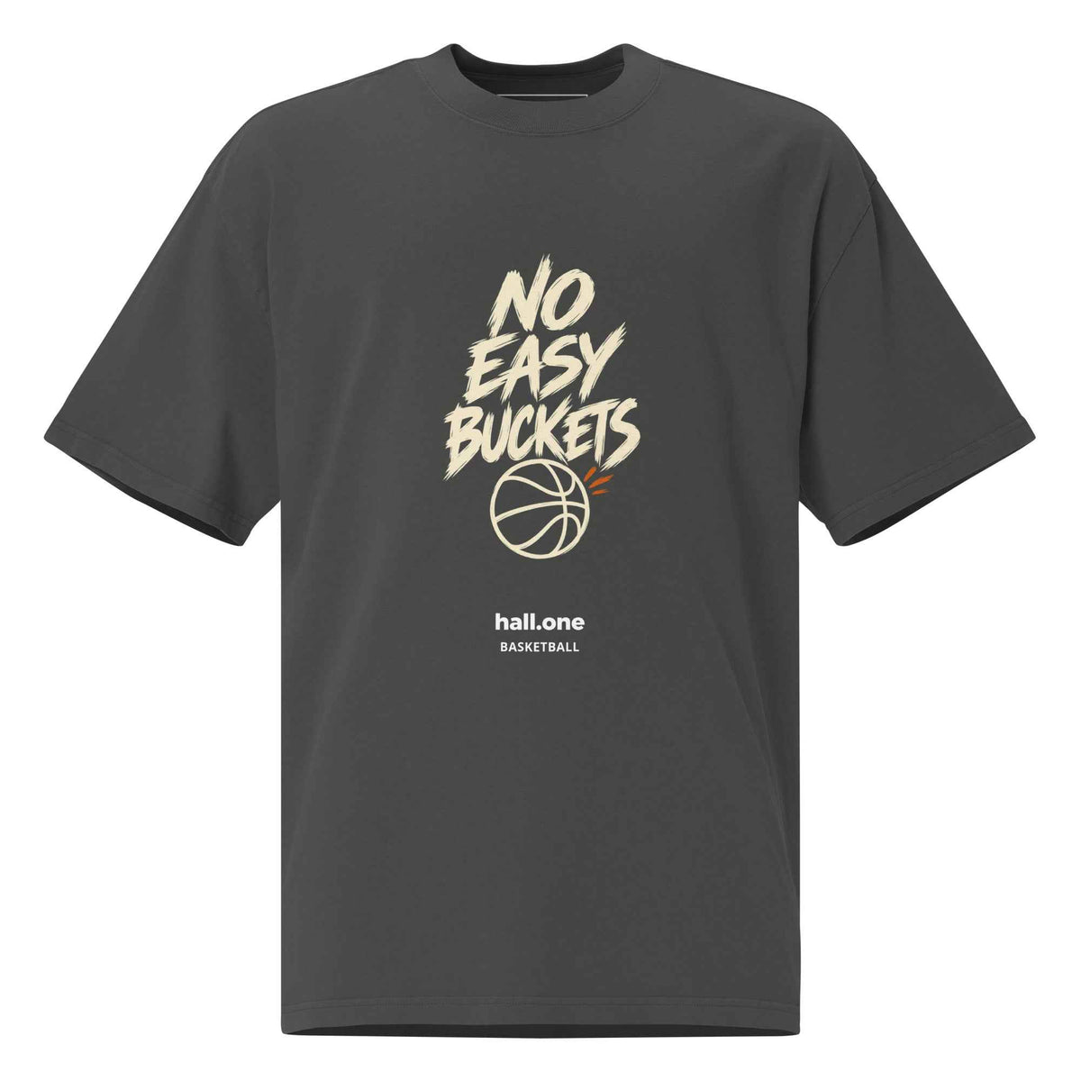 hall.one T-shirt oversize | No Easy Buckets – Image 2 sur 16