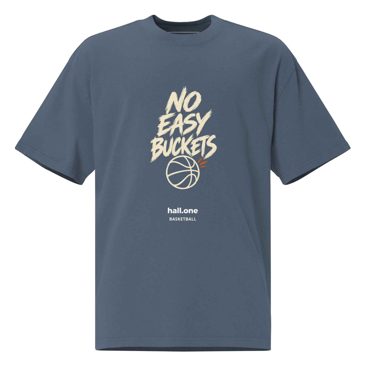 hall.one T-shirt oversize | No Easy Buckets – Image 3 sur 16