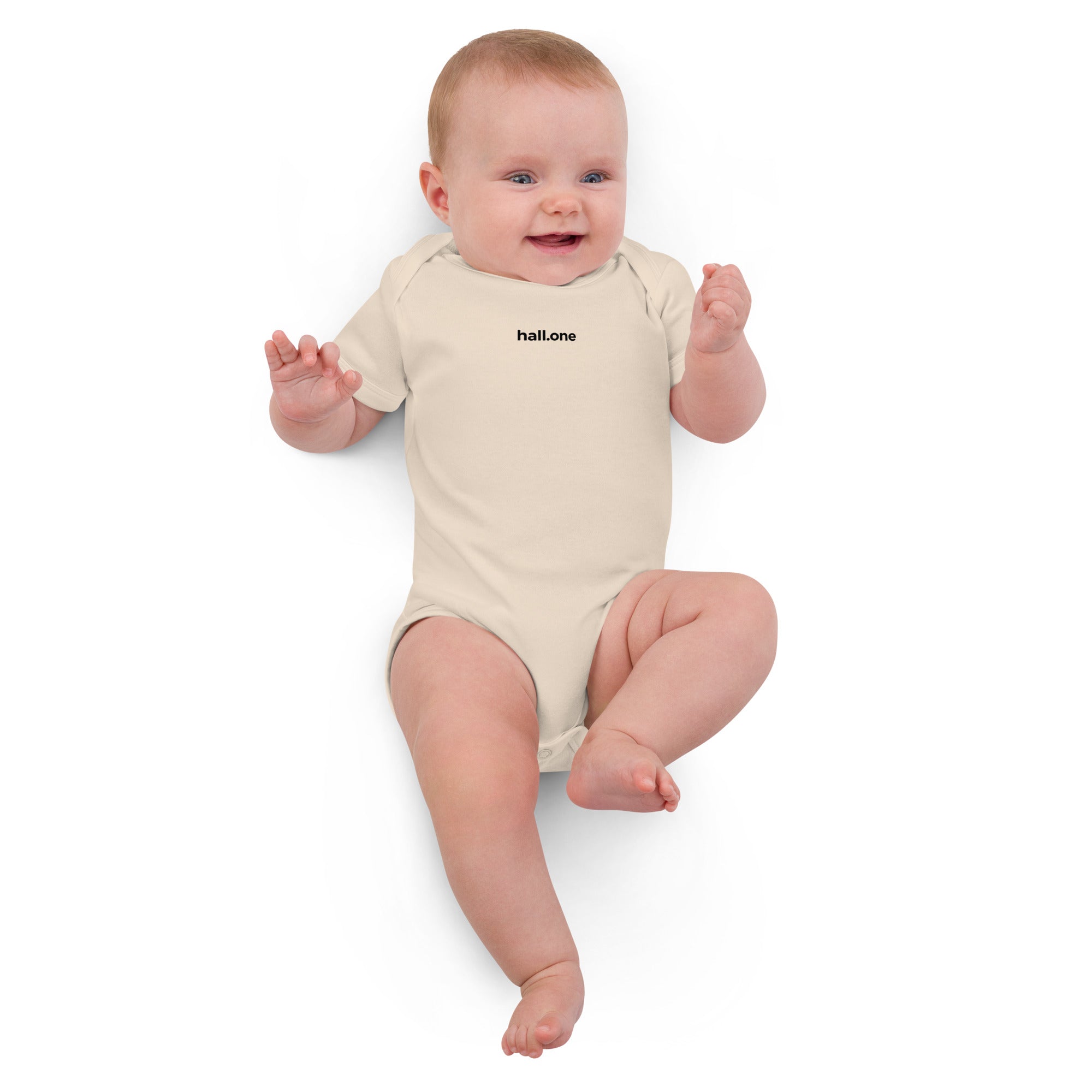 Babystrampler aus Bio-Baumwolle: personalisierbarer Babystrampler - Hall.one
