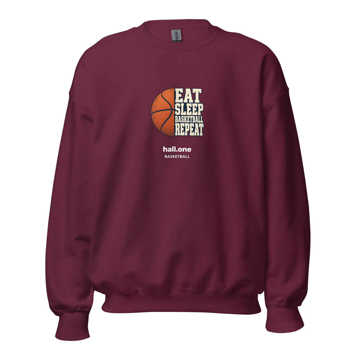 Felpa unisex hall.one | Eat Sleep Basketball Repeat – Immagine 3 di 24