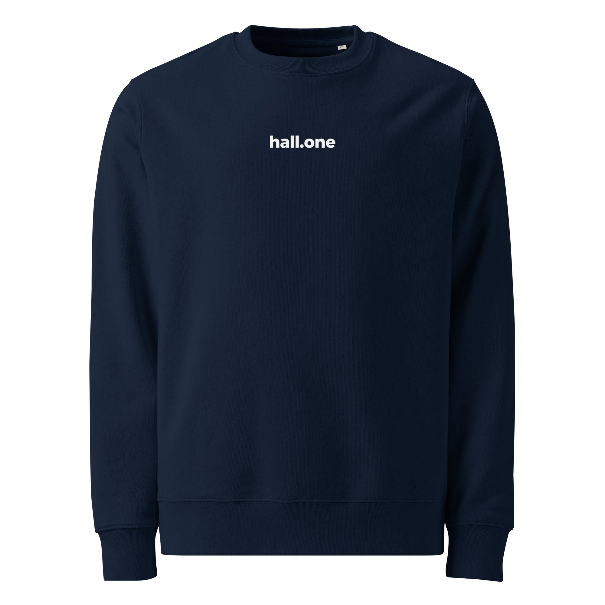 Unisex Bio-Pullover: Pullover mit Logo - Hall.one