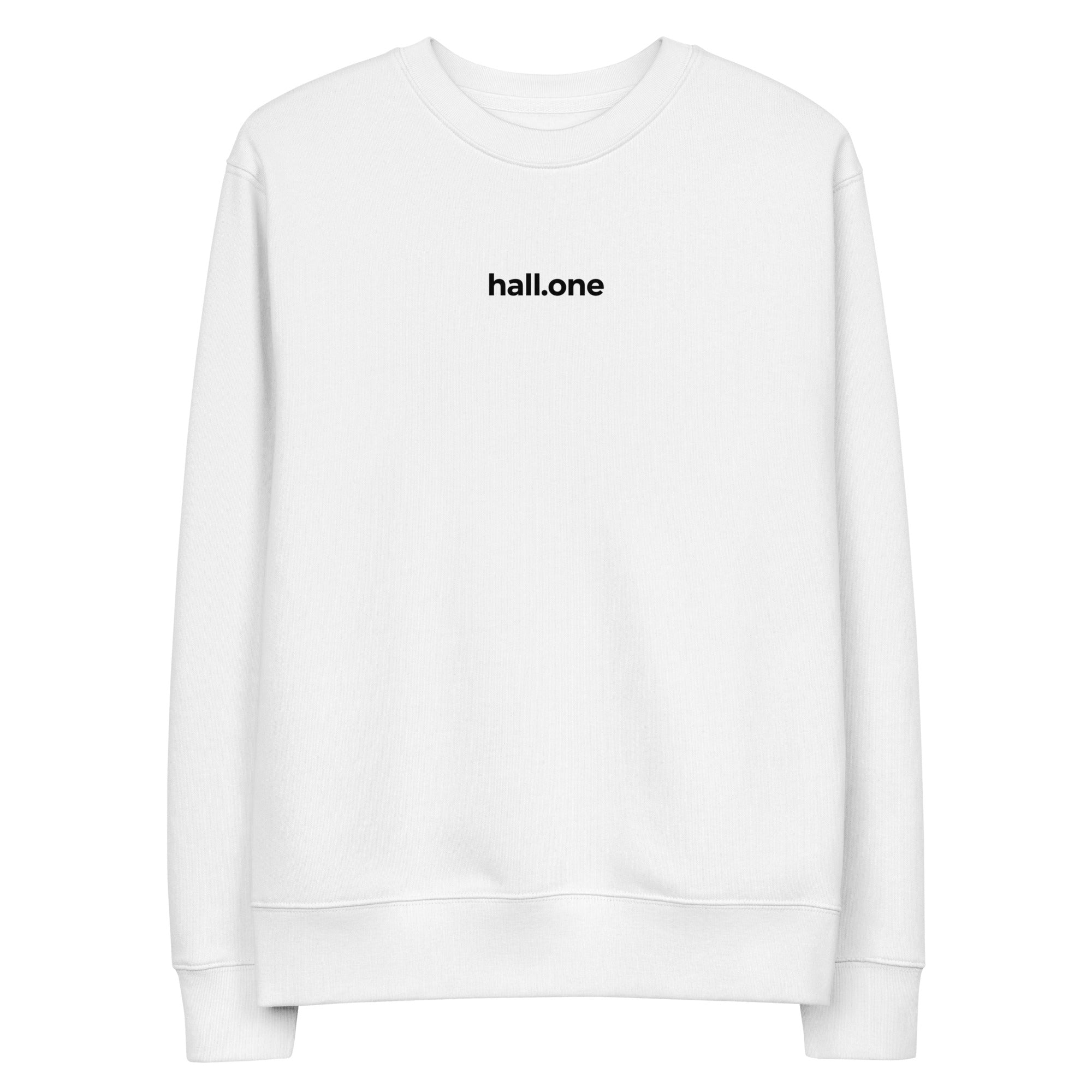 Unisex Bio-Pullover: Pullover mit Logo - Hall.one
