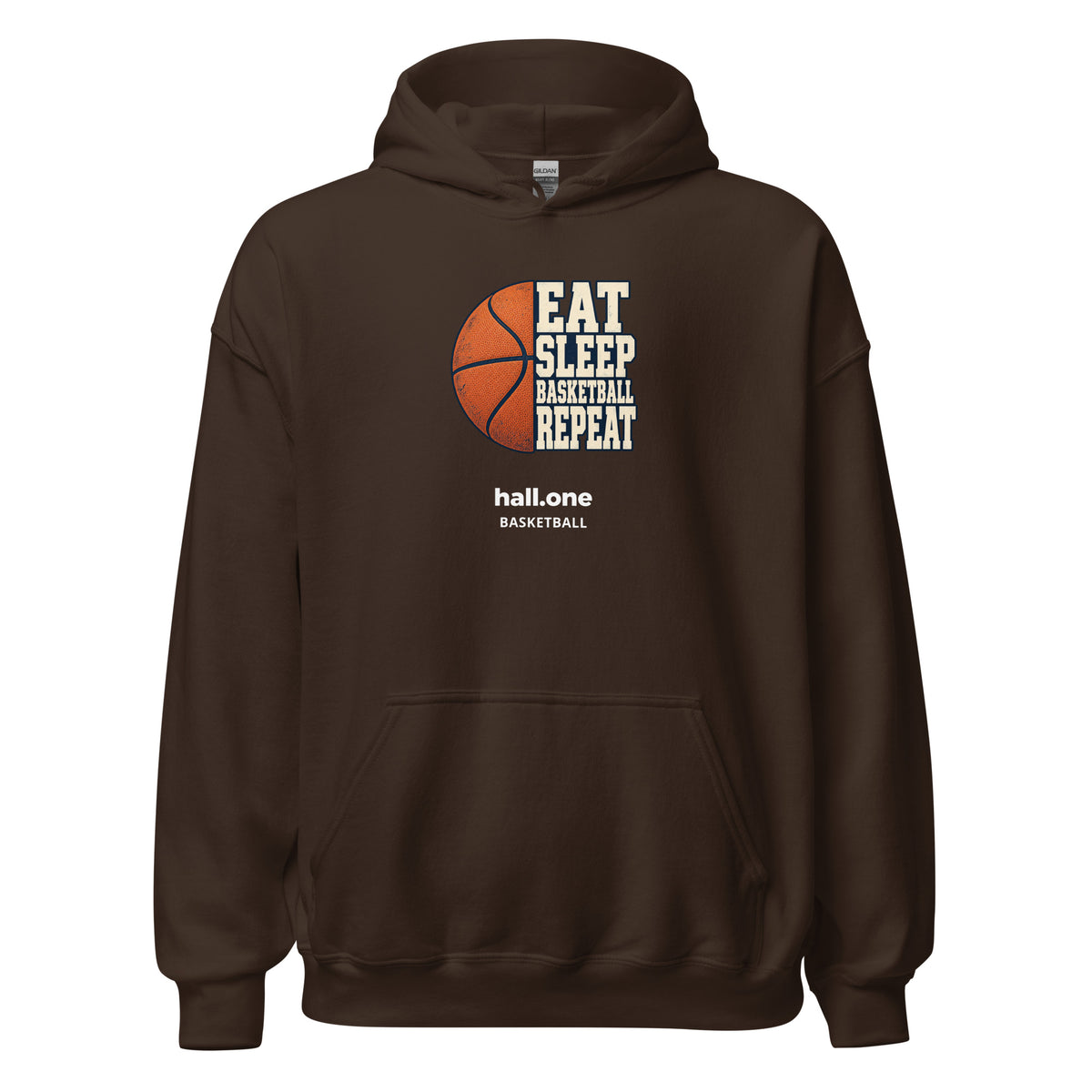 hall.one Sweat à capuche unisexe | Eat Sleep Basketball Repeat – Image 4 sur 28