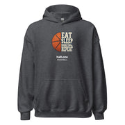 hall.one Sweat à capuche unisexe | Eat Sleep Basketball Repeat – Image 6 sur 28