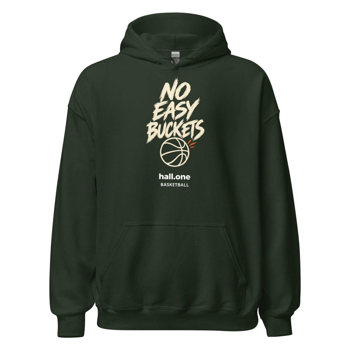 hall.one Unisex Hoodie | No Easy Buckets – Bild 5 von 28