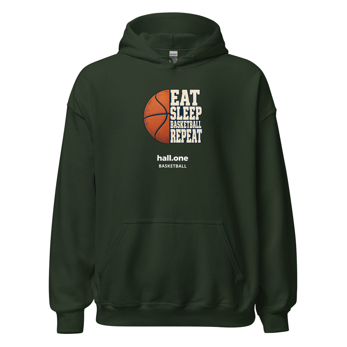 hall.one Sweat à capuche unisexe | Eat Sleep Basketball Repeat – Image 5 sur 28