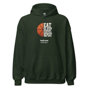 hall.one Sweat à capuche unisexe | Eat Sleep Basketball Repeat – Image 5 sur 28