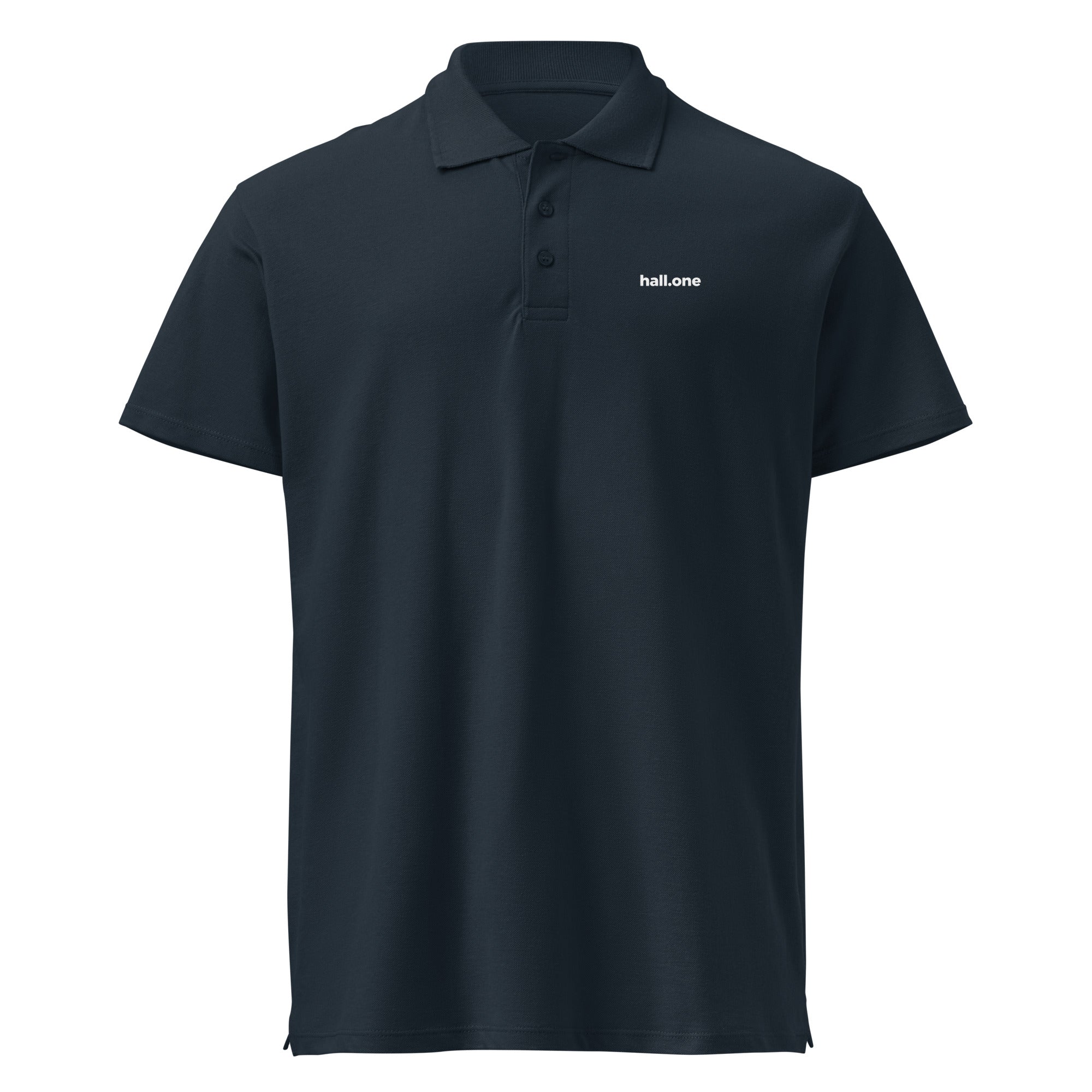 Premium-Piqué-Poloshirt: Poloshirt mit Logo - Hall.one