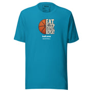 hall.one Unisex T-Shirt | Eat Sleep Basketball Repeat – Image 7 of 28