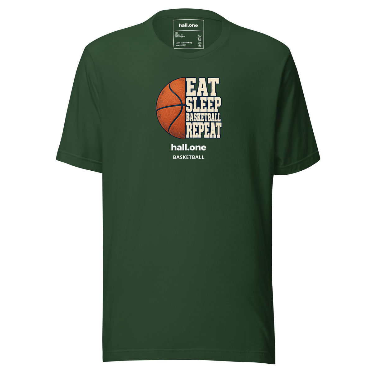 hall.one Unisex T-Shirt | Eat Sleep Basketball Repeat – Image 5 of 28