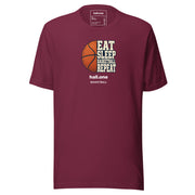 hall.one Unisex T-Shirt | Eat Sleep Basketball Repeat – Image 3 of 28