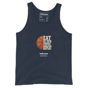 hall.one Unisex Tanktop | Eat Sleep Basketball Repeat – Bild 2 von 8