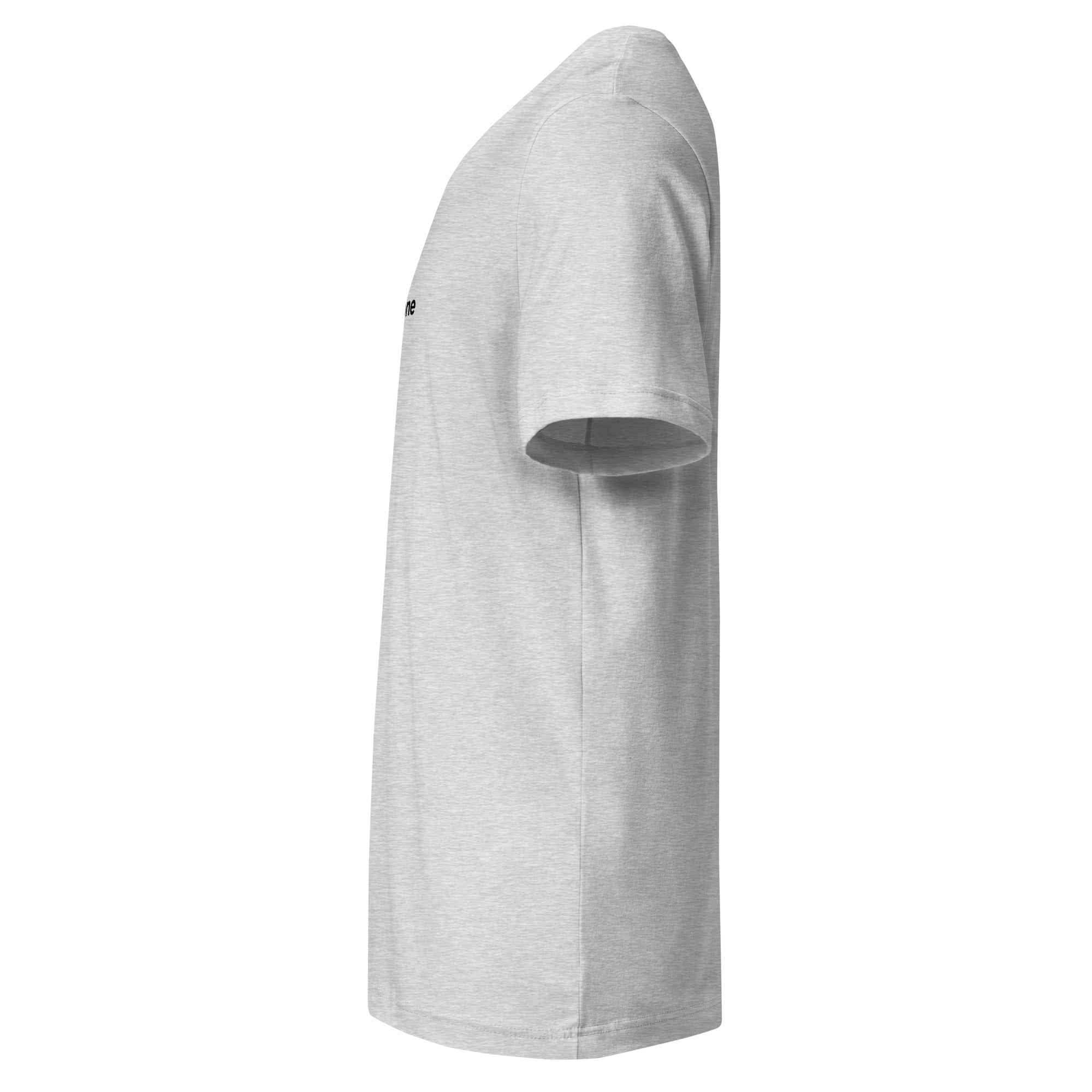 Kurzärmeliges Unisex-T-Shirt mit V-Ausschnitt - Hall.one