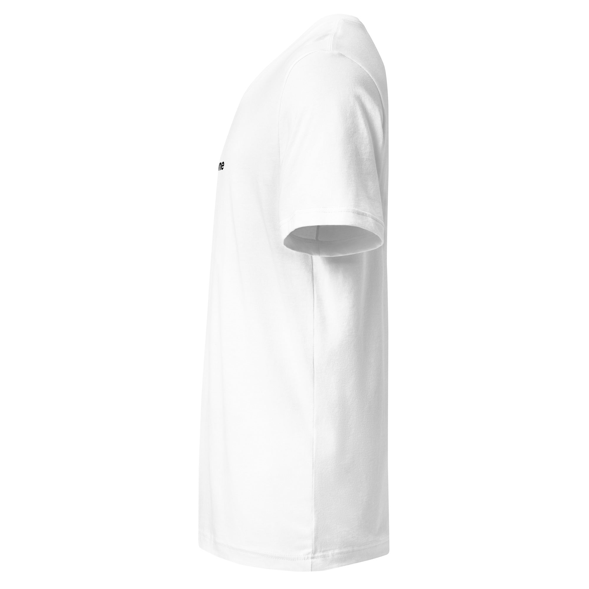 Kurzärmeliges Unisex-T-Shirt mit V-Ausschnitt - Hall.one