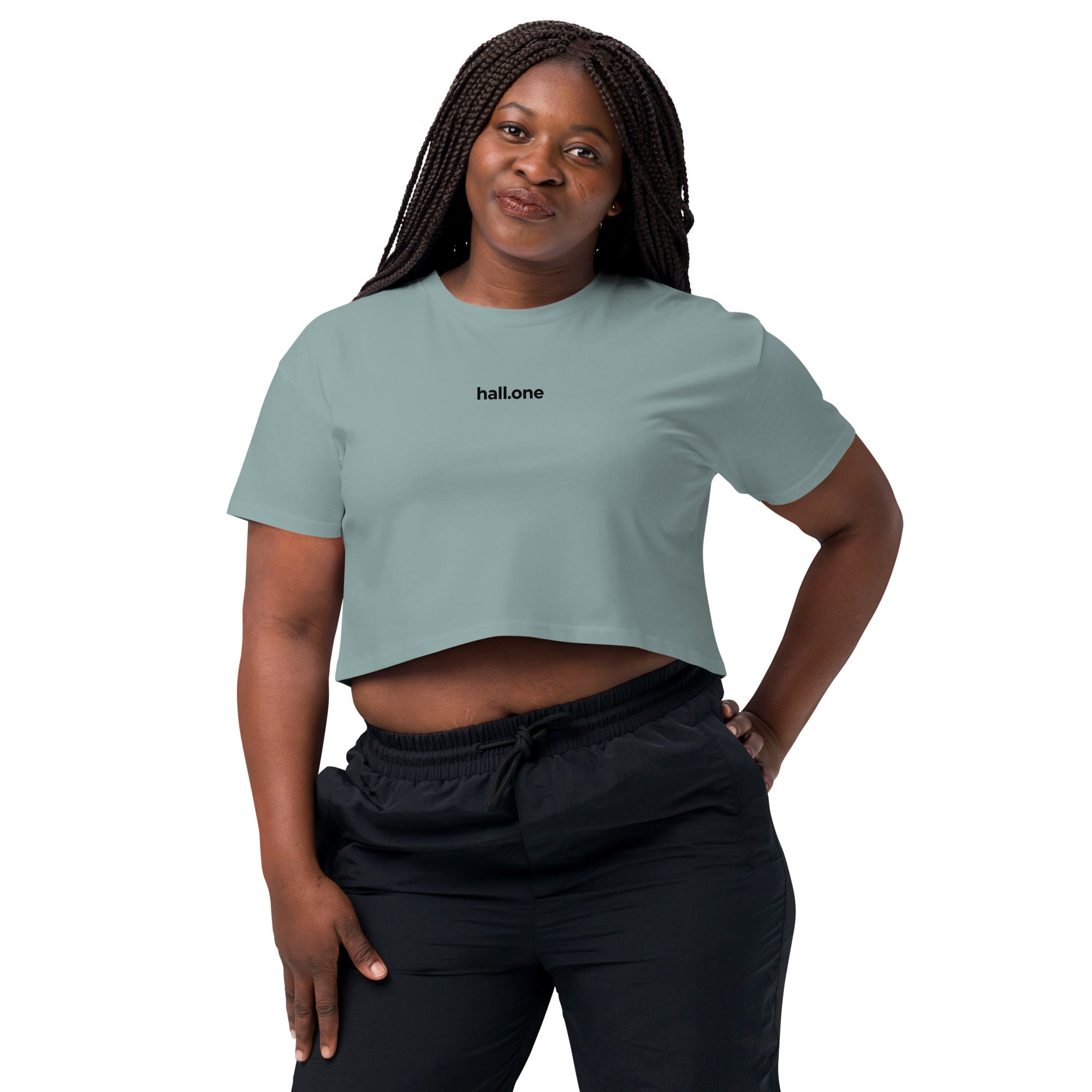 Damen-Crop-Top: Crop-Top bedruckbar - Hall.one