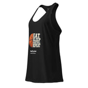 hall.one Women's Racerback Tank Top | Eat Sleep Basketball Repeat – Image 4 of 4