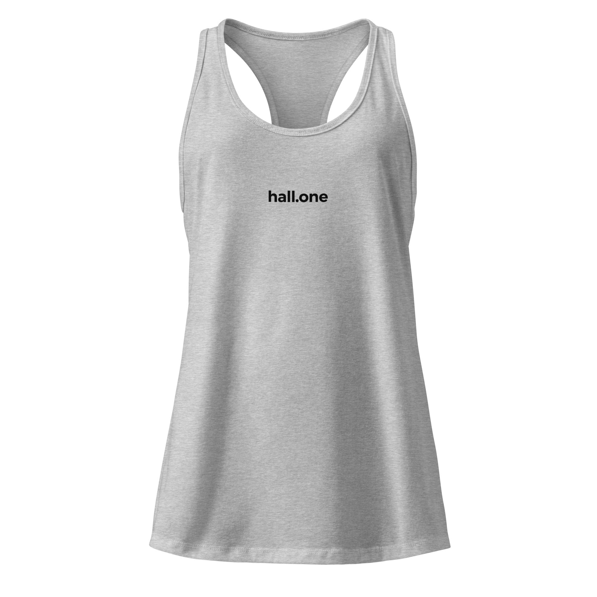 Ideales Racerback-Tanktop für Damen: Tanktop mit Logo - Hall.one