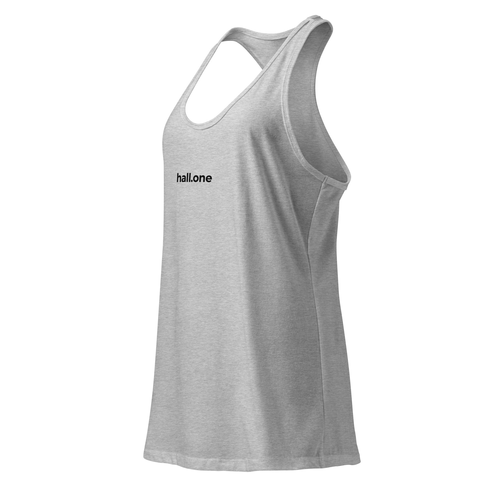 Ideales Racerback-Tanktop für Damen: Tanktop mit Logo - Hall.one
