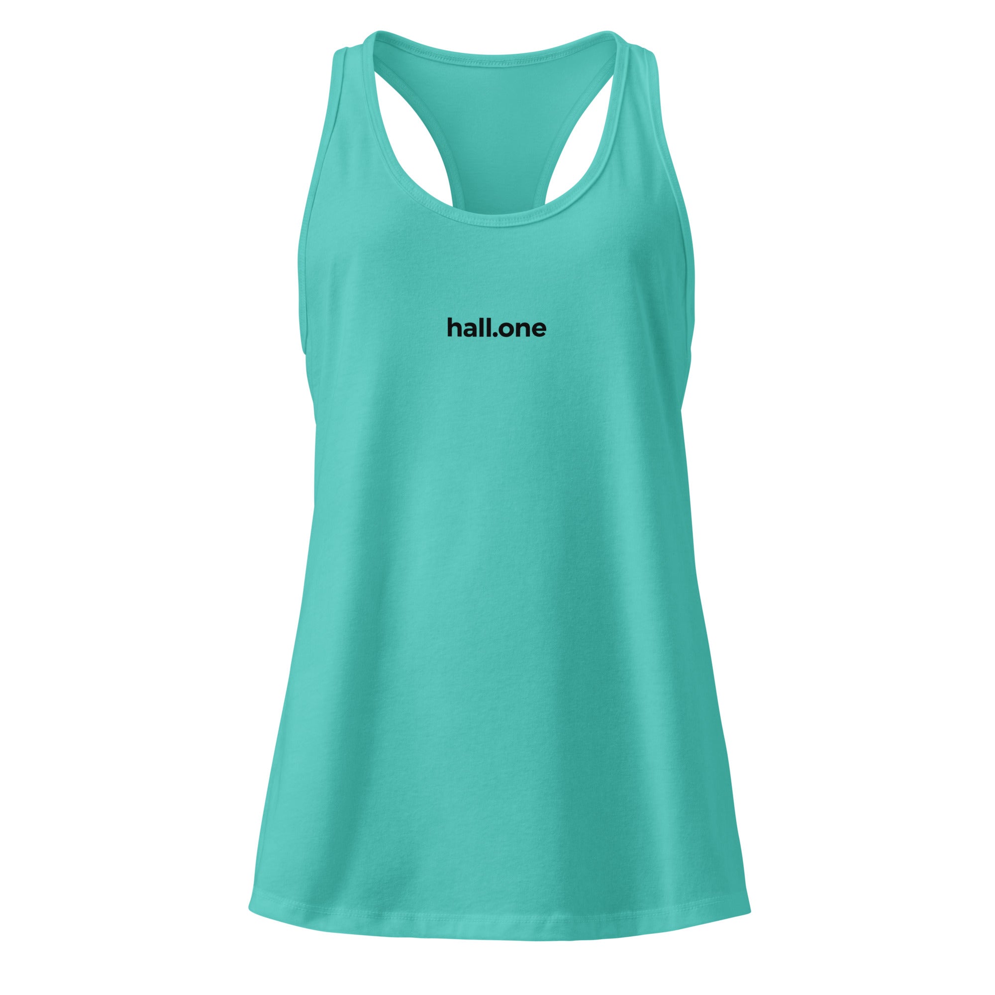 Ideales Racerback-Tanktop für Damen: Tanktop mit Logo - Hall.one