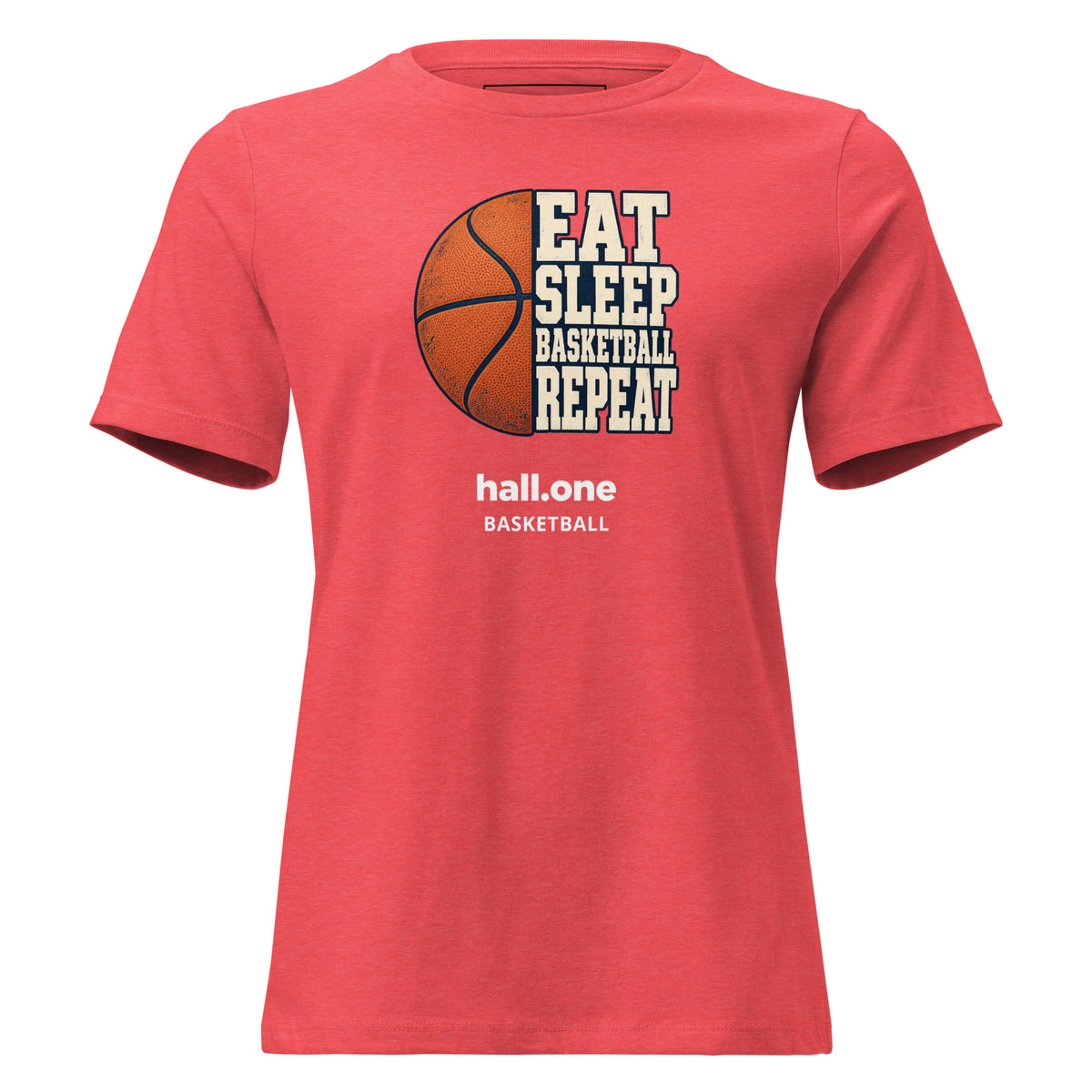 hall.one Women’s T-Shirt | Eat Sleep Basketball Repeat – Image 6 of 24