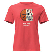 hall.one Women’s T-Shirt | Eat Sleep Basketball Repeat – Image 6 of 24