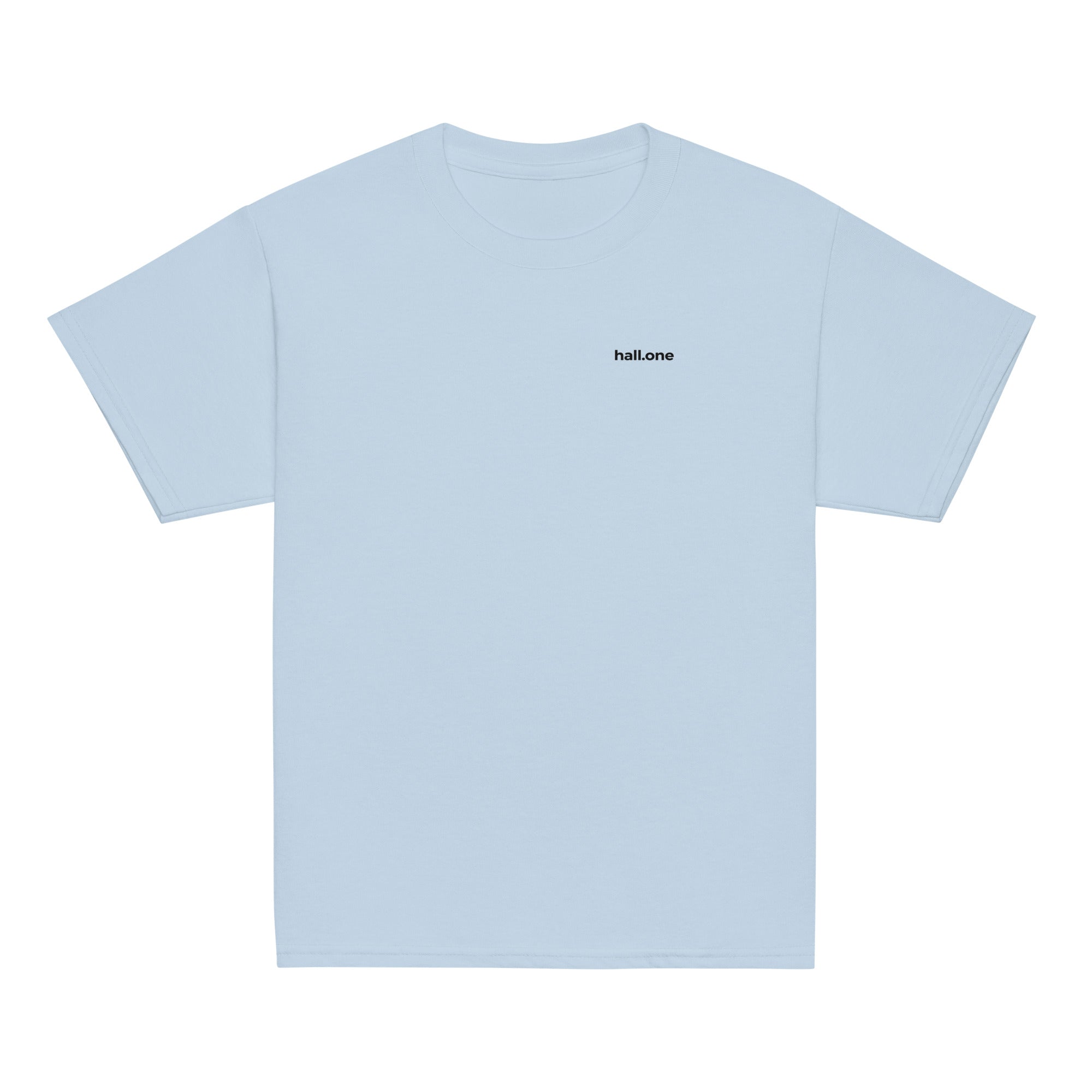 Klassisches T-Shirt für Jugendliche: personalisierbares T-Shirt Jugend - Hall.one