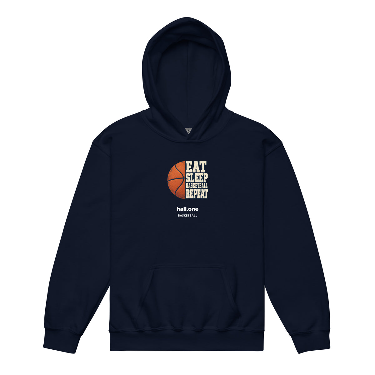 hall.one Felpa con cappuccio junior | Eat Sleep Basketball Repeat – Immagine 2 di 8