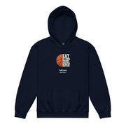 hall.one Jugend Hoodie | Eat Sleep Basketball Repeat – Bild 2 von 8