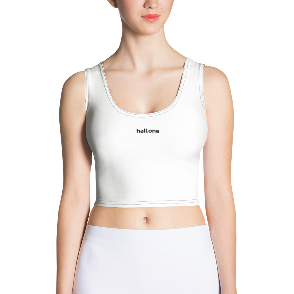 Crop-Top: Crop-Top mit Logo - Hall.one